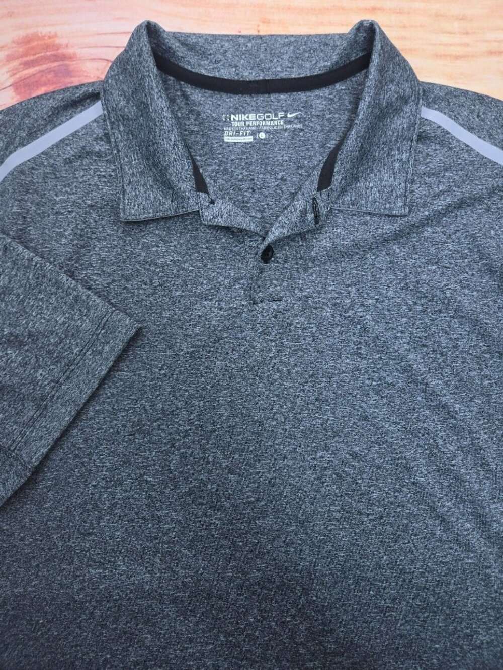 Nike Golf Tour Performance Dri-Fit Gray Polo Large